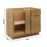 J&K Butterscotch B8 Base Blind Corner - 39"W