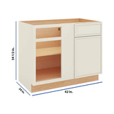 Modernform Cabinet Slim Dove White 42" W X 34 1/2" H X 24" D Blind Base Cabinet
