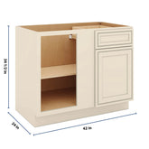 J&K Pearl Glazed H9 Base Blind Corner - 42" W