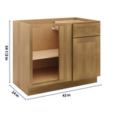 J&K Butterscotch B8 Base Blind Corner - 42" W