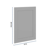 J&K Castle Grey S5 Dummy Door Panel 21" W