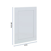 J&K White Shaker S8 Dummy Door Panel 21" W