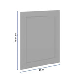 J&K Castle Grey S5 Dummy Door Panel 24" W