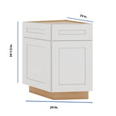 Modernform Cabinet White Shaker 24" W X 34 1/2" H X 24" D Base End Corner Cabinet