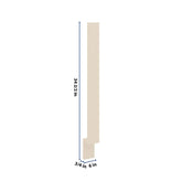 J&K Pearl Glazed H9 Base Filler 3" W x 34 1/2" H