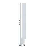 J&K White Shaker S8 Base Filler 3" W x 34 1/2" H