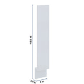 J&K White Shaker S8 Base Filler 6" W x 34 1/2" H