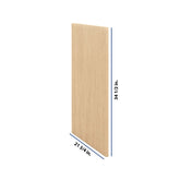 Modernform Cabinet Natural Oak 3/4" W X 34 1/2" H 21 3/4" D Base End Panel