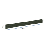 Modernform Cabinet Slim Sage Green 96" W X 4" H X 3/4" D Bottom Molding