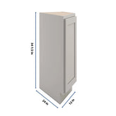 CNC Luxor Misty Grey 24" W X 34 1/2 " H Angle Base End Cabinet