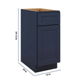 J&K Naval B7 Base Waste Bin Pull-Out w/One (1) Bin Cut-out - 15" W