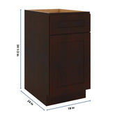 J&K Java Coffee S1 Base Waste Bin Pull-Out w/Two (2) Bin Cut-outs - 18" W