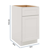 J&K Pure B5 Base Waste Bin Pull-Out w/Two (2) Bin Cut-outs - 18" W