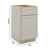 J&K Pebble B6 Base Waste Bin Pull-Out w/Two (2) Bin Cut-outs - 18" W