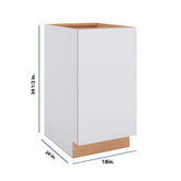 Modernform Cabinet Matte White 18" W X 34 1/2" H X 24" D Base Cabinet Waste Bin