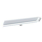 J&K White Shaker S8 96" W Large Crown Molding