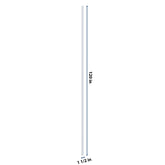 J&K White Shaker S8 Tall Filler 1 1/2" W x 120" H