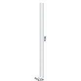 J&K White Shaker S8 Tall Filler 3" W x 120" H