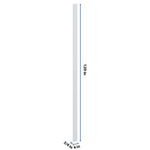 J&K White Shaker S8 Tall Filler 4" W x 120" H