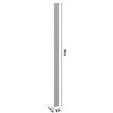 J&K Castle Grey S5 Tall Filler 6" W x 120" H