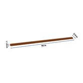 J&K Mocha Glazed K10 96" W Chair Rail Molding