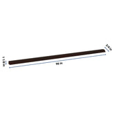 J&K Java Coffee S1 96" W Chair Rail Molding