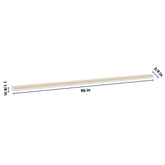 J&K Pearl Glazed H9 96" W Chair Rail Molding