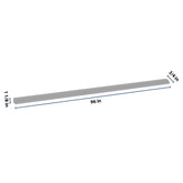 J&K Castle Grey S5 96" W Chair Rail Molding