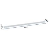 J&K White Shaker S8 96" W Chair Rail Molding