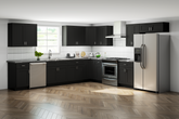 12 X 12 Onyx Black Shaker Kitchen