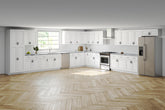 18 X 18 J&K White Shaker Kitchen