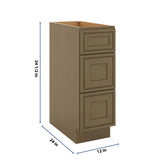 J&K Hazel H8 Base w/3 Drawers - 12" W