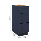 J&K Naval B7 Base w/3 Drawers - 12" W