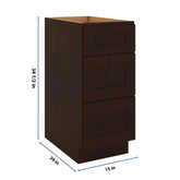 J&K Java Coffee S1 Base w/3 Drawers - 15" W