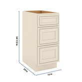 J&K Pearl Glazed H9 Base w/3 Drawers - 15" W