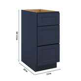 J&K Naval B7 Base w/3 Drawers - 15" W