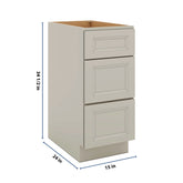 J&K Pebble B6 Base w/3 Drawers - 15" W