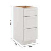 J&K Pure B5 Base w/3 Drawers - 15" W