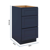 J&K Naval B7 Base w/3 Drawers - 18" W