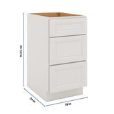 J&K Pure B5 Base w/3 Drawers - 18" W