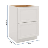 J&K Pure B5 Base w/2 Drawers - 24" W