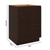 J&K Java Coffee S1 Base w/3 Drawers - 24" W