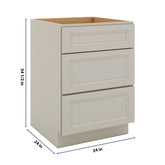 J&K Pebble B6 Base w/3 Drawers - 24" W