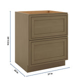 J&K Hazel H8 Base w/2 Drawers - 27" W