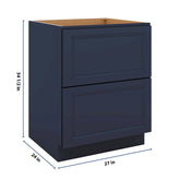 J&K Naval B7 Base w/2 Drawers - 27" W