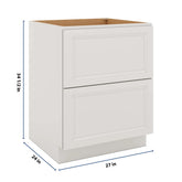 J&K Pure B5 Base w/2 Drawers - 27" W