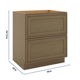 J&K Hazel H8 Base w/2 Drawers - 30" W