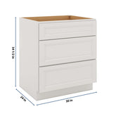 J&K Pure B5 Base w/3 Drawers - 30" W