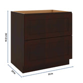 J&K Java Coffee S1 Base w/2 Drawers - 33" W
