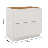 J&K Pure B5 Base w/2 Drawers - 36" W